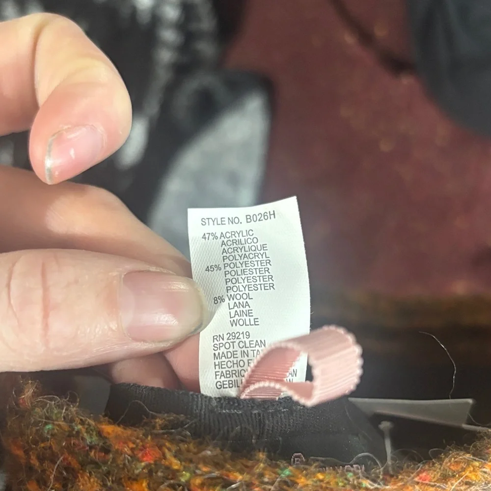 Betmar Multicolor Tweed Cloche Hat